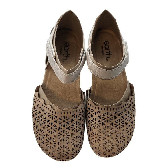 Earth 8.5W Bronnie Women's Slip On Sandals Light Natural New with Box - Picture 2 of 7